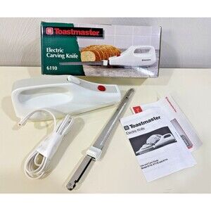 Vintage Toastmaster Electric Carving Knife 6110 Working Complete W/box Excellent